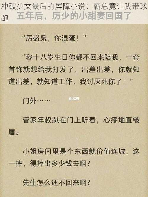 冲破少女最后的屏障小说：霸总竟让我带球跑